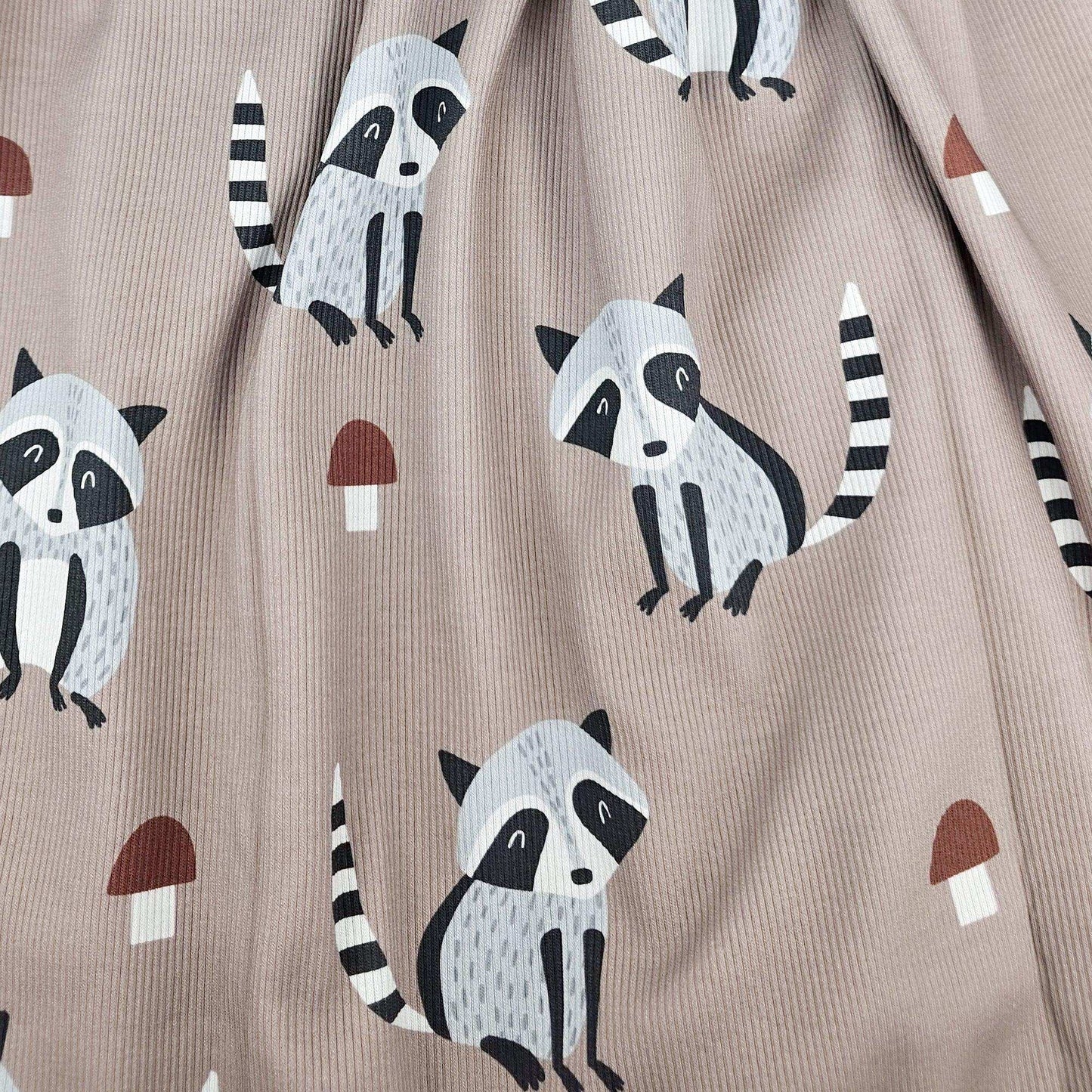 Rib Jersey Waschbär - Stoff bei elli&else