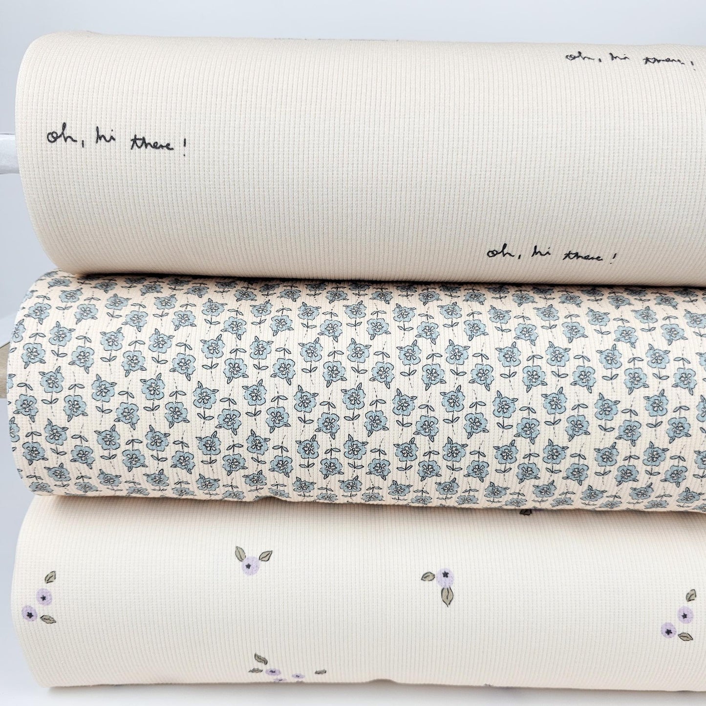 Rippjersey Blaubeeren Meterware - elli&else