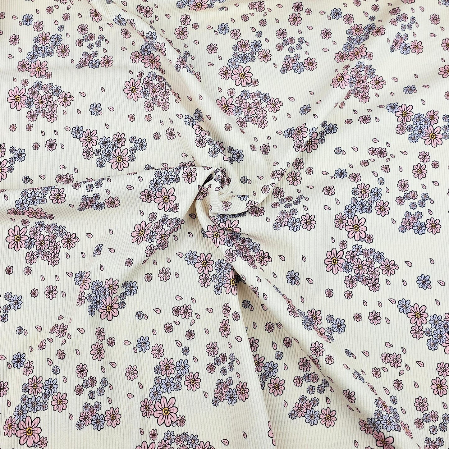 Rippjersey Blütenzauber Meterware - elli&else