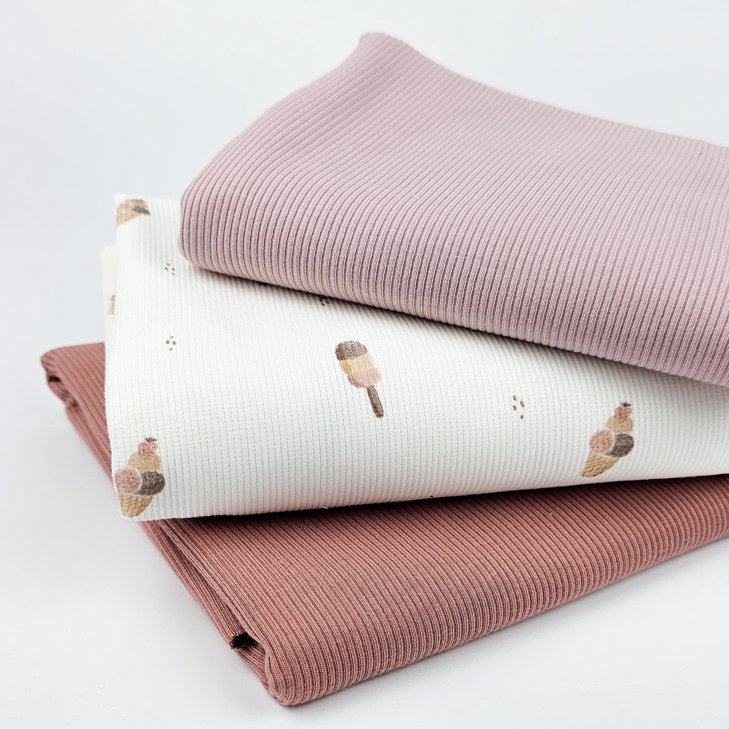 Rippjersey Eis klein Meterware - elli&else