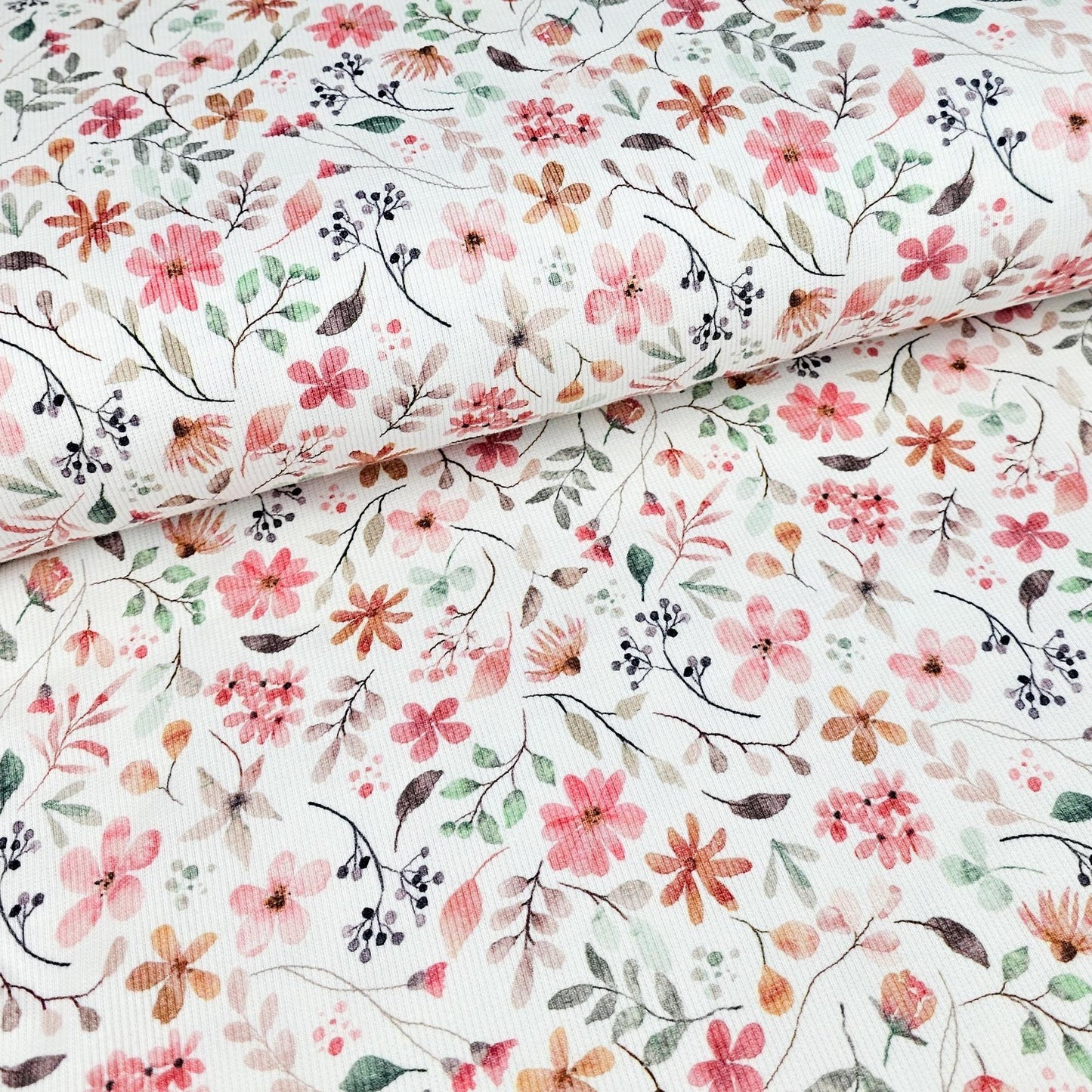 Rippjersey Wildrosen Meterware - elli&else