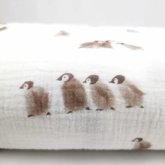 Musselin Pinguine - Family Fabrics - Stoff bei elli&else
