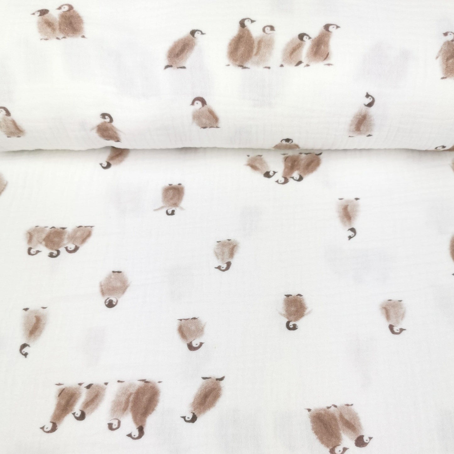 Musselin Pinguine - Family Fabrics - elli&else