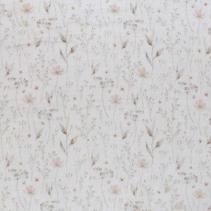Musselin Blumenprint Natur - elli&else