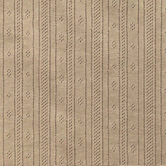 Pointelle Feinstrick Jersey beige - Stoff bei elli&else