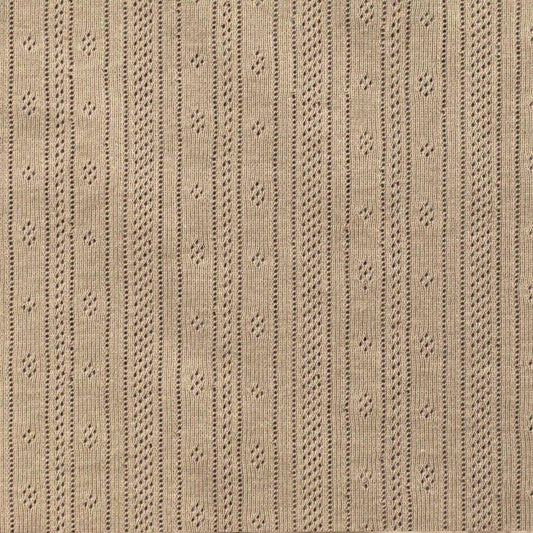 Pointelle Feinstrick Jersey beige - Stoff bei elli&else