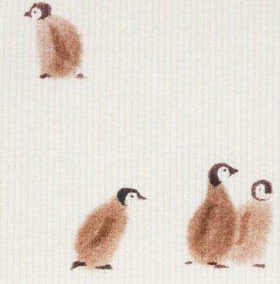Rib Jersey Pinguine von Family Fabrics - Stoff bei elli&else
