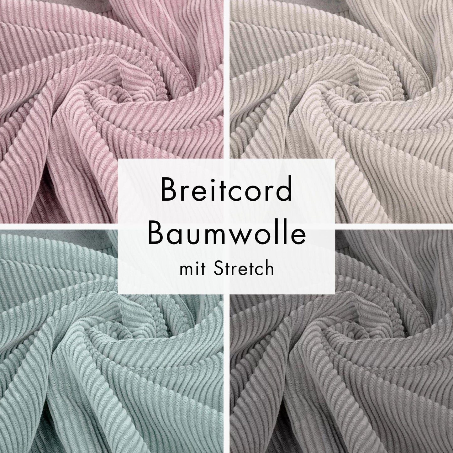 Baumwoll-Breitcord mit Stretch in verschiedenen Farben - elli&else