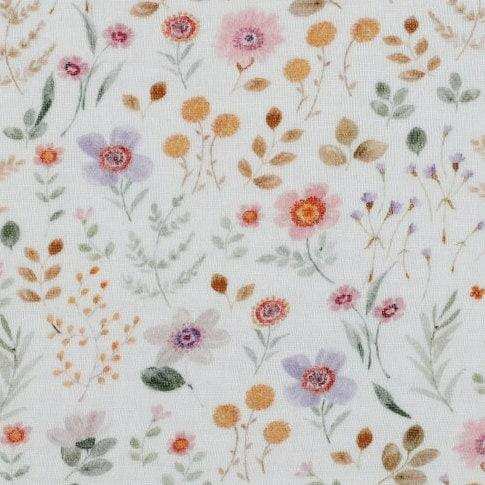Musselin kleine bunte Blumen - Stoff bei elli&else