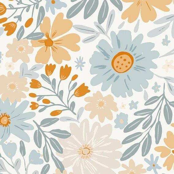 Musselin Blumenstrauß von Family Fabrics - Stoff bei elli&else