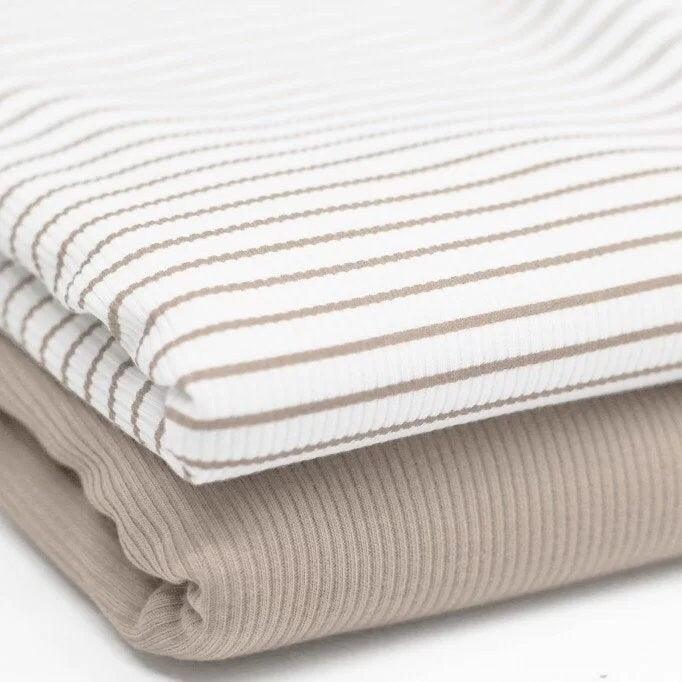 Rib Jersey Streifen beige - elli&else