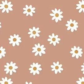 Bio Rib Jersey Daisy lehm rosa - elli&else