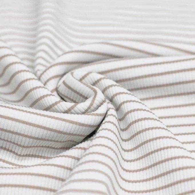Rib Jersey Streifen beige - elli&else
