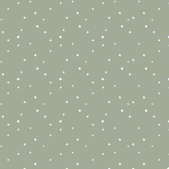 Bio Rib Jersey Konfetti Dots salbei von Tygdrömmar - elli&else