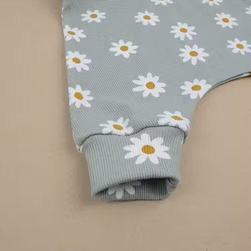 Bio Rib Jersey Daisy salbei von Tygdrömmar - elli&else