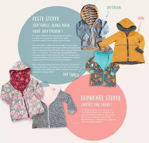 Schnittmuster Jacke Kinder/Baby Gr. 56-122 - elli&else