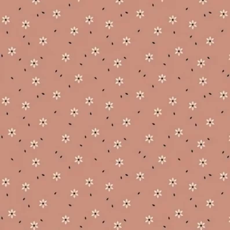 Rib Jersey Sternblumen pfirsich - elli&else