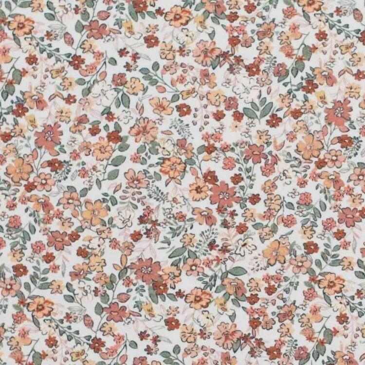 Jersey Blumenwiese lehm rosa - elli&else