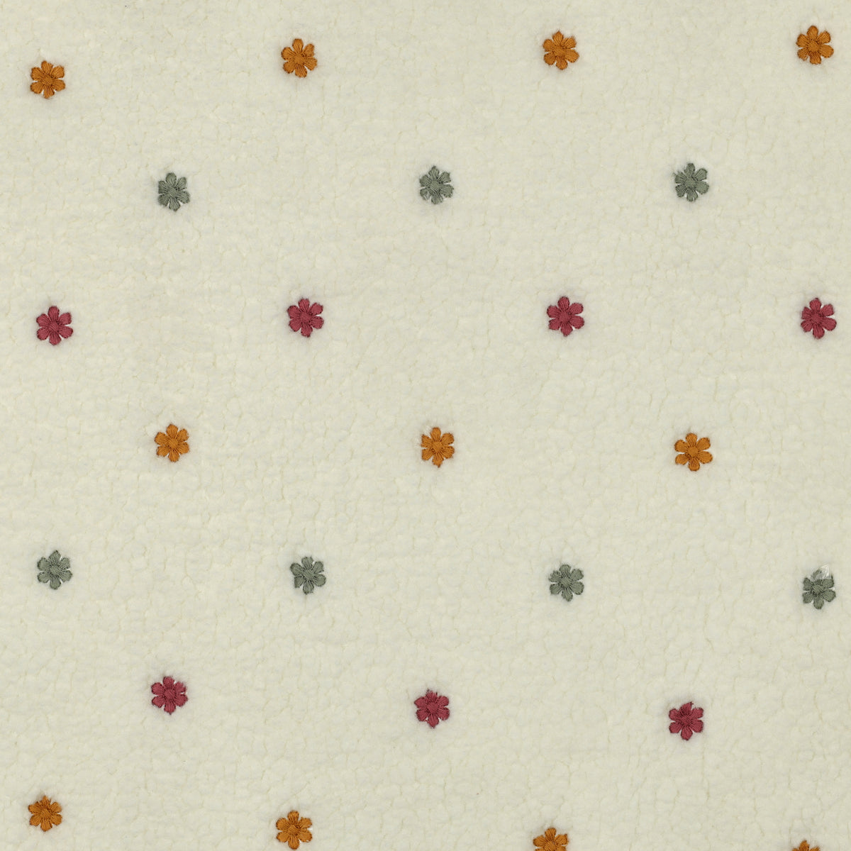 Teddy Stoff Blumen bunt