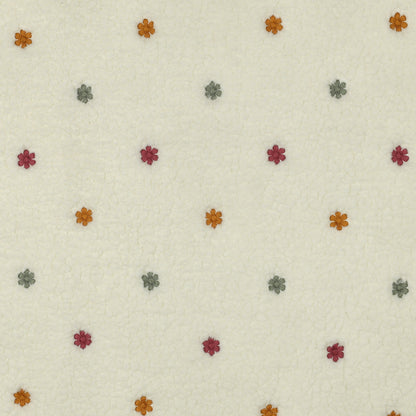 Teddy Stoff Blumen bunt