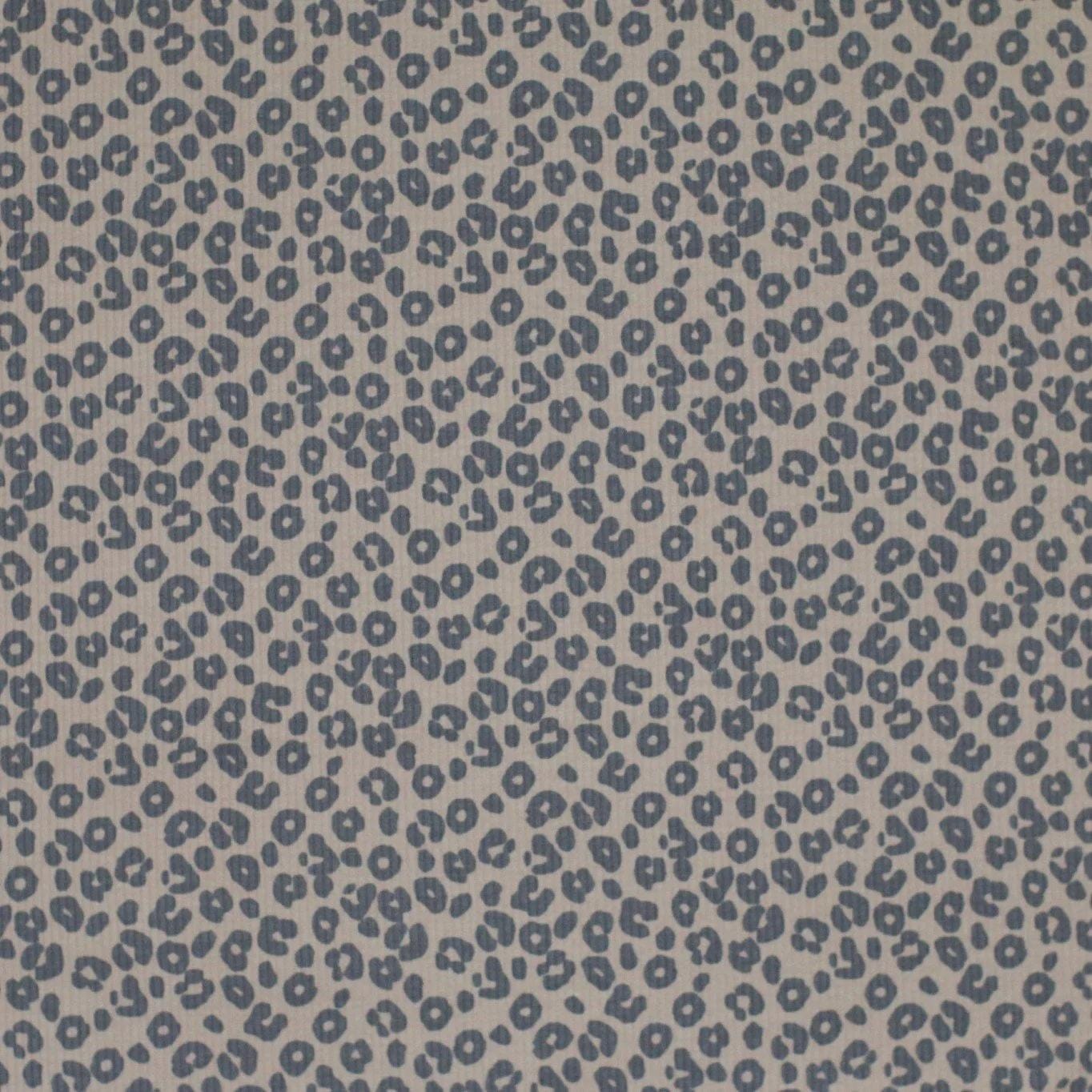 12m Rib Jersey Leo Print beige grau Meterware - elli&else