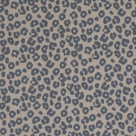 12m Rib Jersey Leo Print beige grau Meterware - elli&else