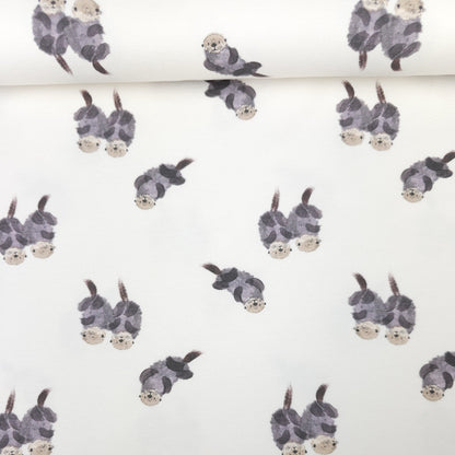 Jersey Stoff Otter and Friends von Family Fabrics - elli&else