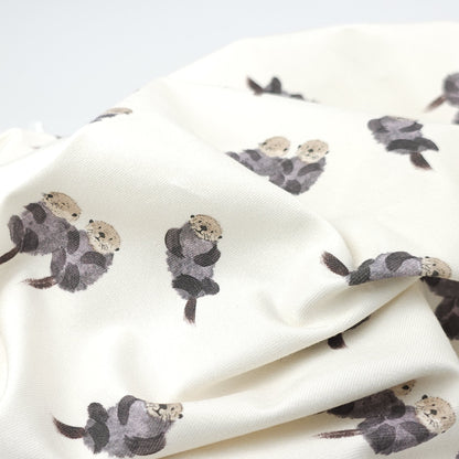 Jersey Stoff Otter and Friends von Family Fabrics - elli&else