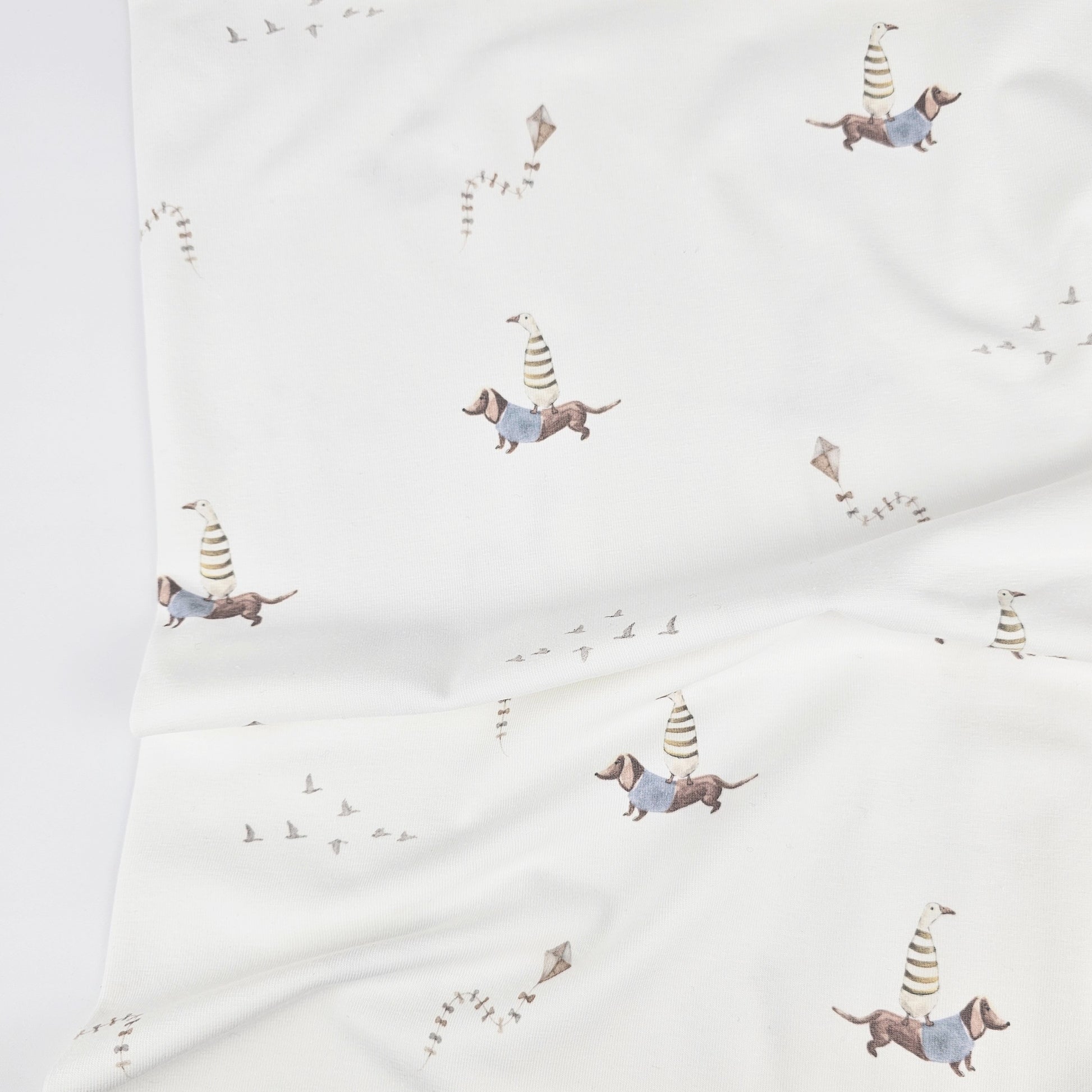 Jersey Dackel mit Ente von Family Fabrics - elli&else