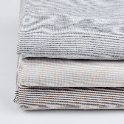 Ringeljersey taupe-weiß