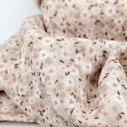 Musselin Flower bomb beige