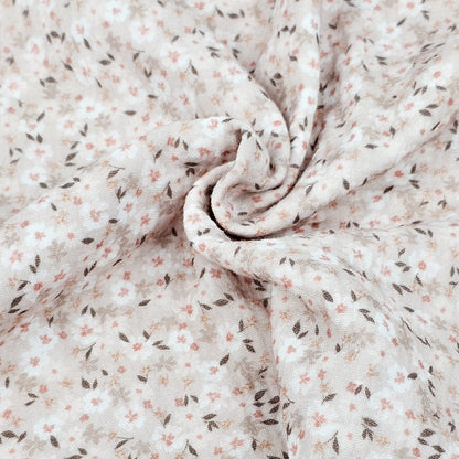 Musselin Flower bomb beige