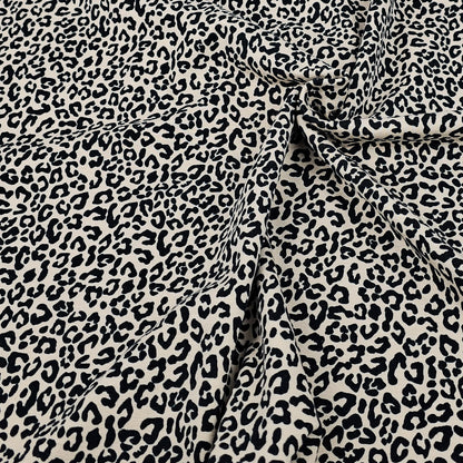 Jersey Leo beige-schwarz