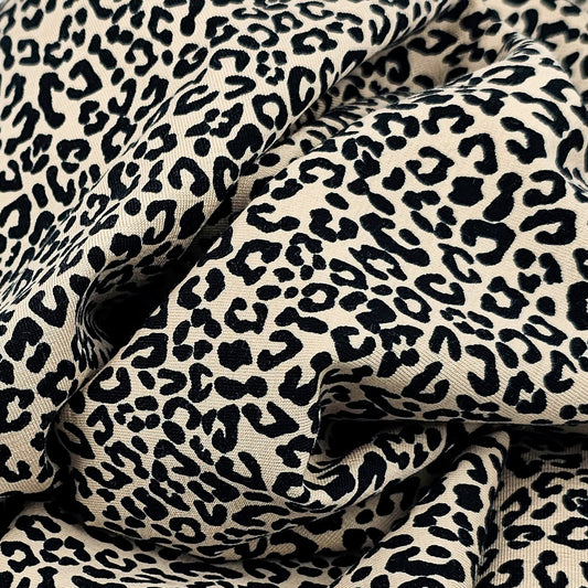 Jersey Leo beige-schwarz