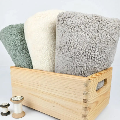 Teddystoff Baumwolle in verschiedenen Farben - Stoff bei elli&else