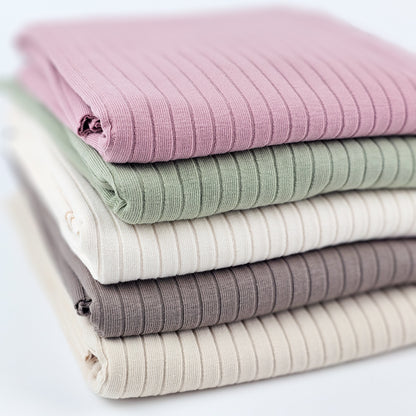 Big Rib Jersey - creme weiß