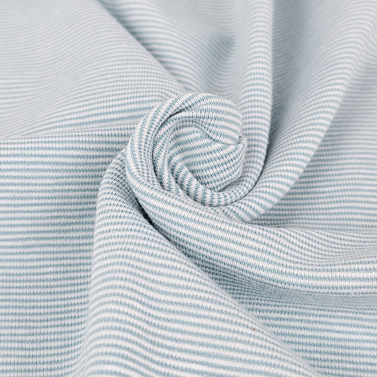 Ringeljersey mint-weiß