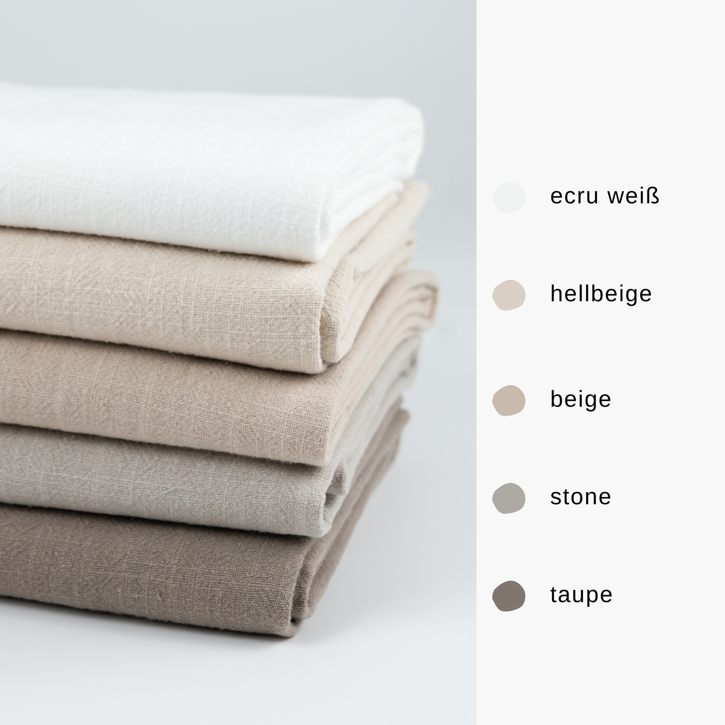 Fester Leinenstoff stone washed