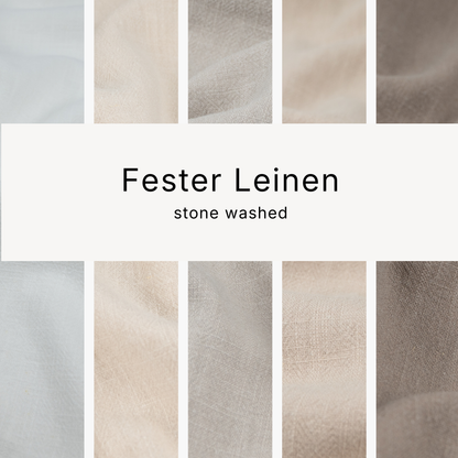 Fester Leinenstoff stone washed