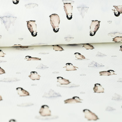 Rib Jersey Pinguine und Eisberge