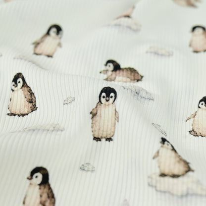 Rib Jersey Pinguine und Eisberge
