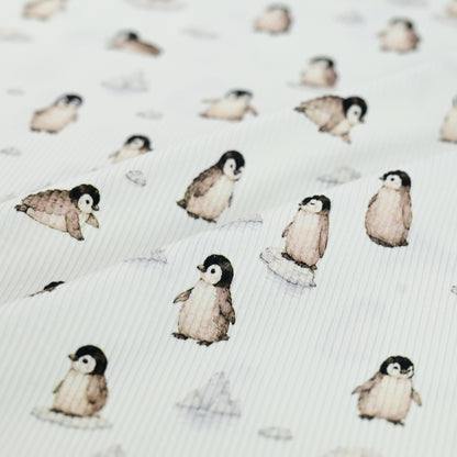 Rib Jersey Pinguine und Eisberge