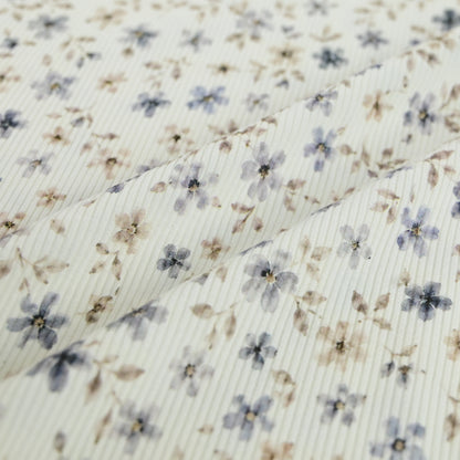 Rib Jersey Wildblüte blau