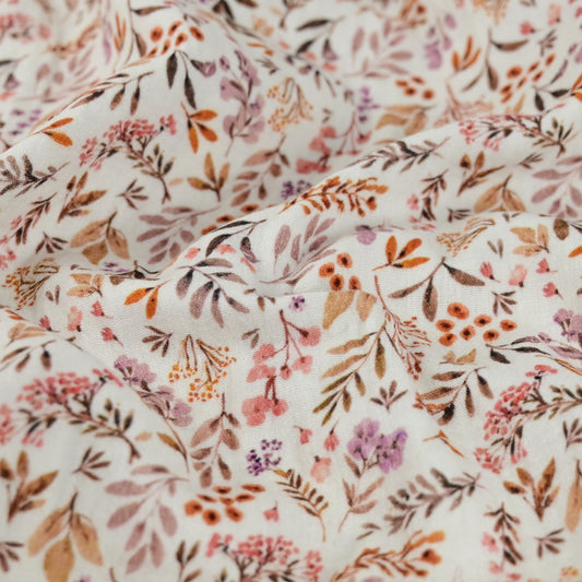 Musselin Wiesenblumen Herbst