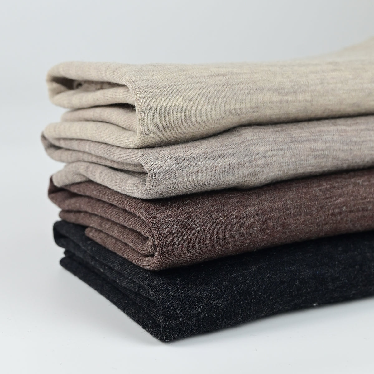 Merino Jersey in Naturtönen – 100 % Merinowolle