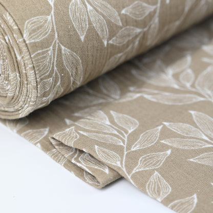 Musselin Blumenprint beige