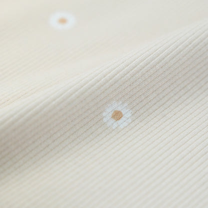 Rib Jersey Daisy hellbeige