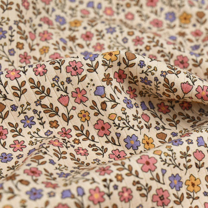 Big Rib Jersey Retro Blumen