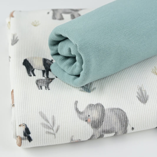 Rib Jersey Safari Tiere