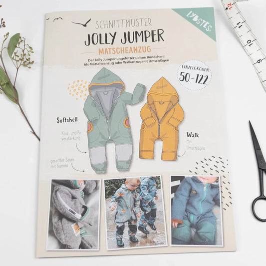 Schnittmuster Jolly Jumper Matschanzug Gr. 50-122 - Stoff bei elli&else